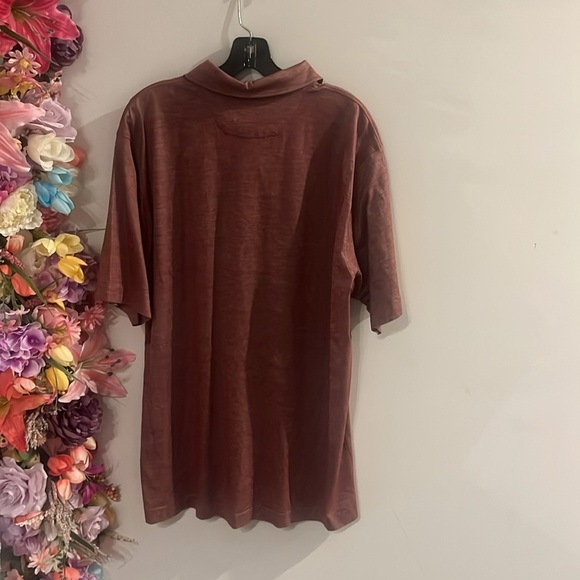 Men's Burgundy ERMENEGILDO ZEGNA Polo Shirt - Picture 3 of 5